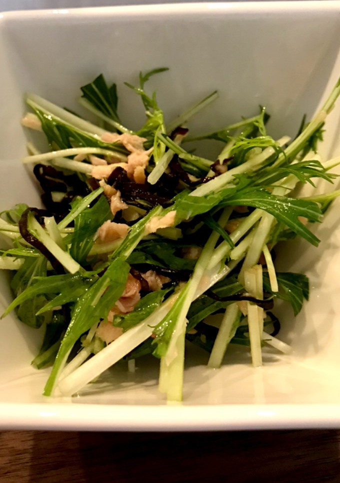 和えるだけ、水菜の簡単サラダ-レシピのメイン写真