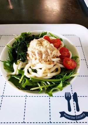 時短！簡単！シーチキンサラダうどん-レシピのメイン写真