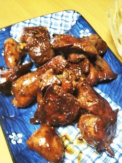 鶏レバーの甘辛煮-レシピのメイン写真