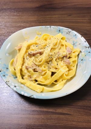牛乳で作るカルボナーラ-レシピのメイン写真