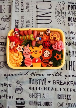 プーさんキャラ弁-レシピのメイン写真