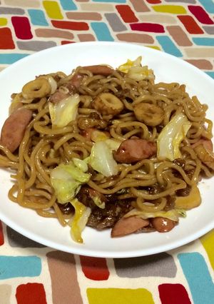 超簡単☆1人前！小腹がすいたら焼きそば〜-レシピのメイン写真
