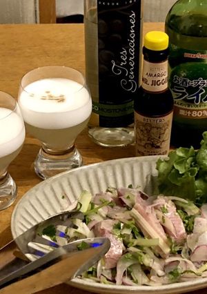 ペルーで食べたセビーチェを再現-レシピのメイン写真