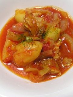 チキンのトマトソース煮込み-レシピのメイン写真