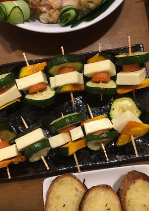 ホームパーティーに！焼き野菜のピンチョス-レシピのメイン写真