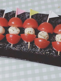 お弁当にも!盛り付けが可愛いカプレーゼ-レシピのメイン写真
