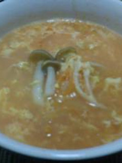 小腹に満足♪キムチとたまごのスープ-レシピのメイン写真
