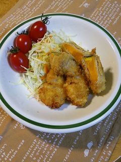 かぼちゃ☆豚バラのチーズ巻きフライ-レシピのメイン写真