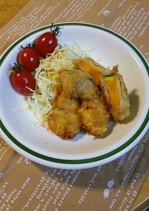 かぼちゃ☆豚バラのチーズ巻きフライ-レシピのメイン写真