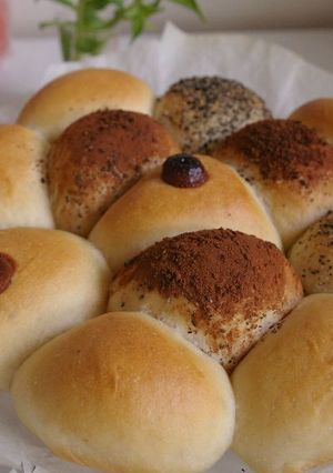 ふんわり♪砂糖なし・豆乳ちぎりパン-レシピのメイン写真
