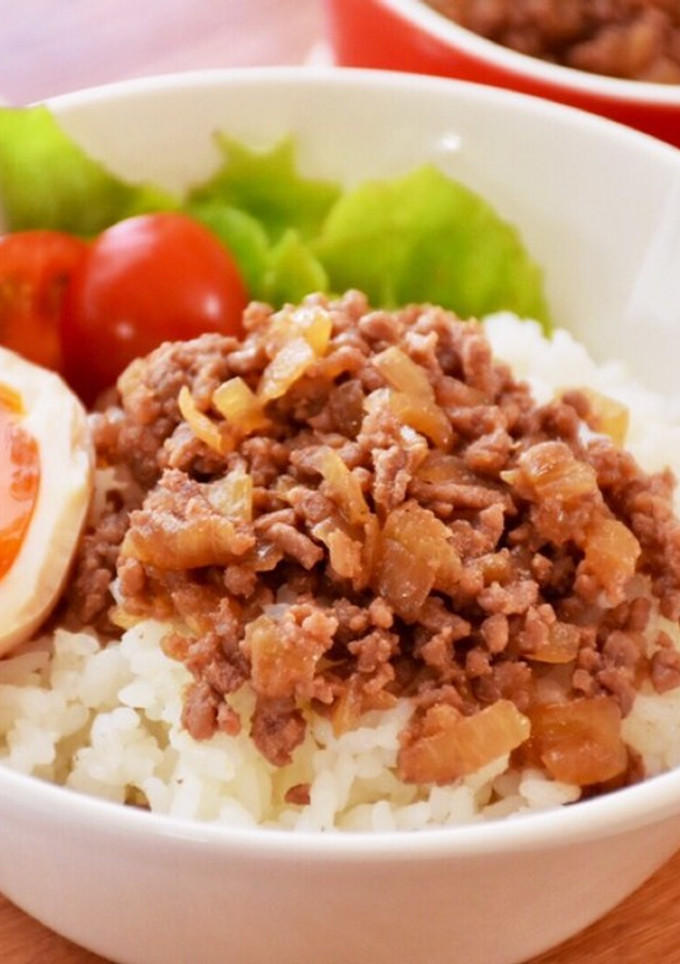 とろりん半熟たまごと肉そぼろ丼-レシピのメイン写真