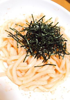冷凍うどんの明太子パスタ-レシピのメイン写真