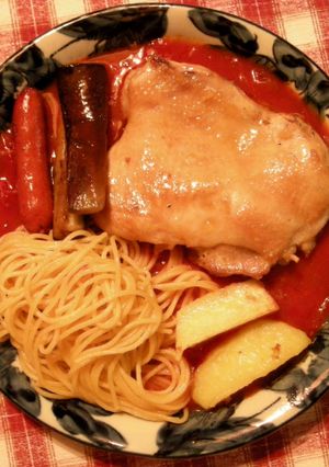 チキンソテーのトマトソース添え-レシピのメイン写真