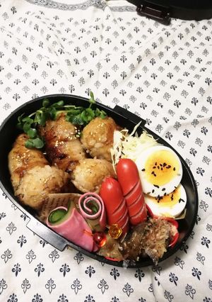 高校男子弁当♡肉巻きおにぎり-レシピのメイン写真