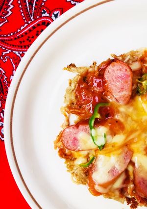 おすすめ♡蕎麦で作るヘルシーカリカリピザ-レシピのメイン写真