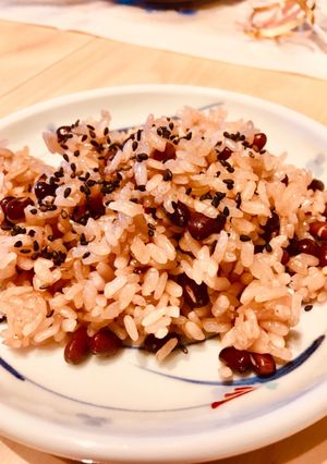 炊飯器で簡単お赤飯 小豆胴割れ無し-レシピのメイン写真