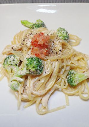 筍とブロッコリーの明太子クリームパスタ-レシピのメイン写真