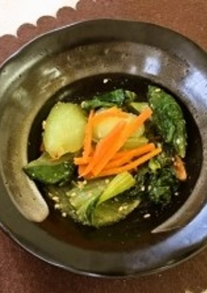 青梗菜の中華和え（透析食）-レシピのメイン写真