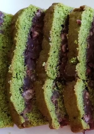 抹茶と小豆の　　　　ハーフパウンドケーキ-レシピのメイン写真