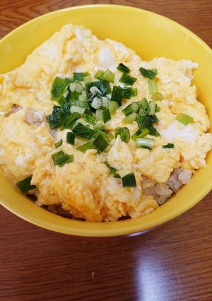 1人ランチに♪ズボラ半熟玉子丼♪-レシピのメイン写真
