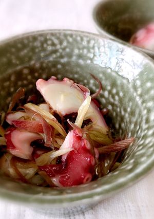 超簡単♪タコとみょうがのすし酢和え-レシピのメイン写真
