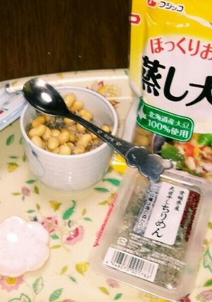 カルシウムたっぷり❕大豆ちりめん☺⛄-レシピのメイン写真