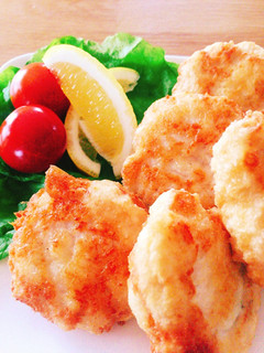 簡単!♡豆腐と鶏ひき肉でチキンナゲット♡-レシピのメイン写真