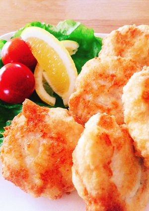 簡単!♡豆腐と鶏ひき肉でチキンナゲット♡-レシピのメイン写真