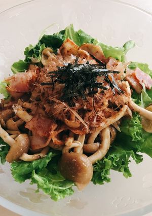しめじとベーコンのホットサラダ-レシピのメイン写真