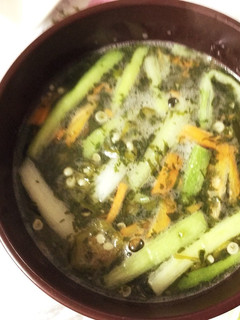 オクラとモロヘイヤの中華スープ-レシピのメイン写真
