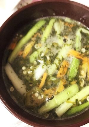 オクラとモロヘイヤの中華スープ-レシピのメイン写真