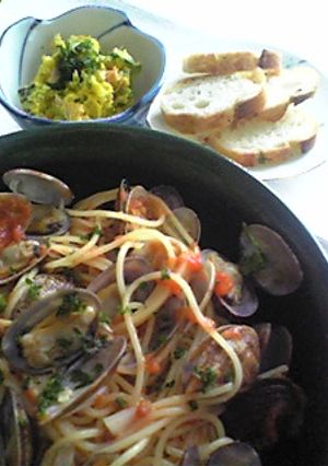 ☆絶品！私流あさりのパスタ(トマト編)☆-レシピのメイン写真