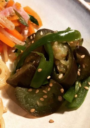ピーマンとなすの胡麻和え-レシピのメイン写真