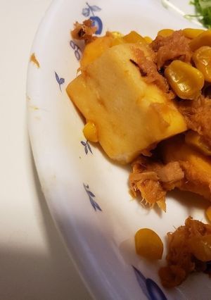 はんぺんのハンバーグ風ツナコーンソテー-レシピのメイン写真