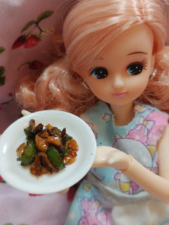 リカちゃんサイズ♡スナップエンドウ中華ꕤ-レシピのメイン写真