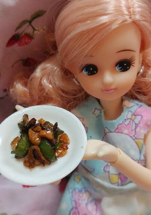 リカちゃんサイズ♡スナップエンドウ中華ꕤ-レシピのメイン写真