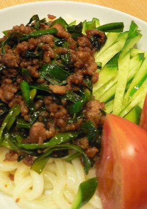 甘辛肉みそうどん☆-レシピのメイン写真