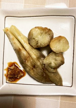 グリルで焼くだけ簡単焼き茄子-レシピのメイン写真