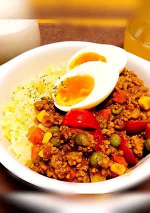 冷凍野菜で時短!プチトマトのキーマカレー-レシピのメイン写真