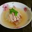 新玉ねぎとベーコンのスープ