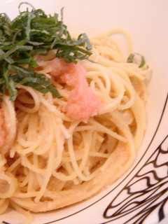 大葉たっぷり!本格的!たらこスパゲティ-レシピのメイン写真