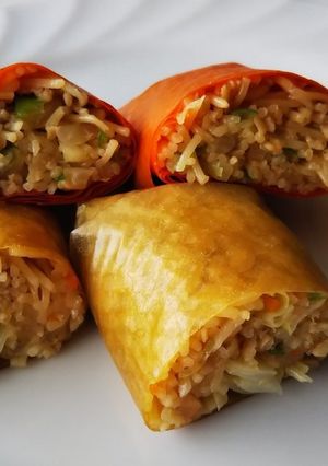 そうめんチャンプル＊ベジート巻き♪-レシピのメイン写真