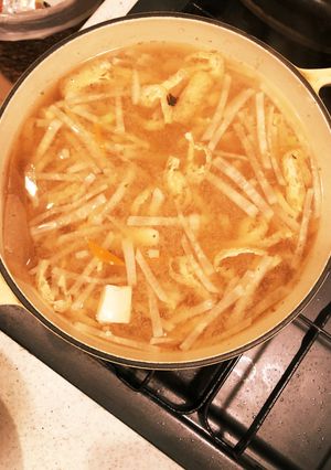 【オヤジの味噌汁】大根千切り味噌汁-レシピのメイン写真