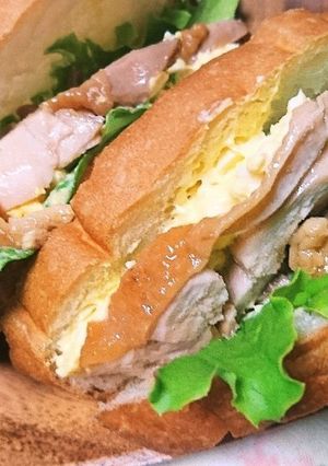照り焼きチキンと卵のサンドイッチ-レシピのメイン写真