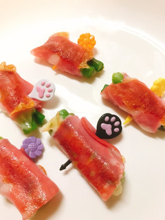 ボロニアハムのアスパラチーズ巻き♩お弁当-レシピのメイン写真