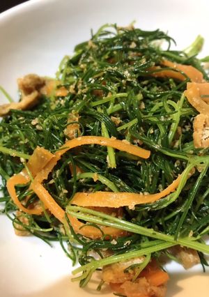 簡単◎若芽ひじきとにんじんの胡麻和え-レシピのメイン写真