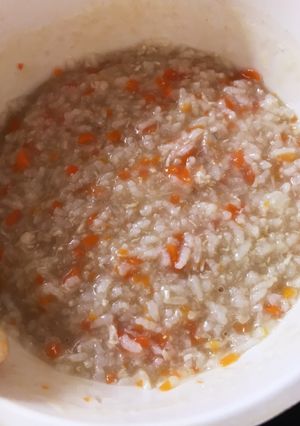 離乳食9ヶ月のための鶏五目粥(5倍粥)-レシピのメイン写真