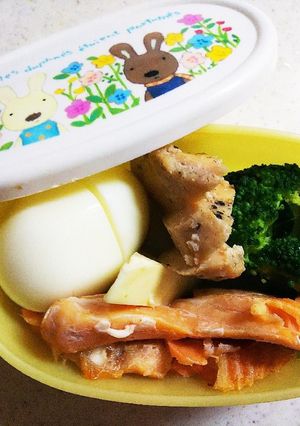 たんぱく質多めのお弁当⑤ 朝楽チン弁当-レシピのメイン写真