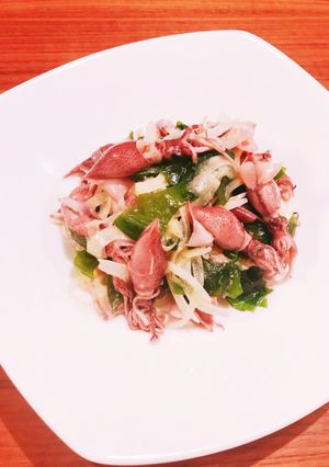 ホタルイカとわかめの酢味噌あえ ごま風味-レシピのメイン写真