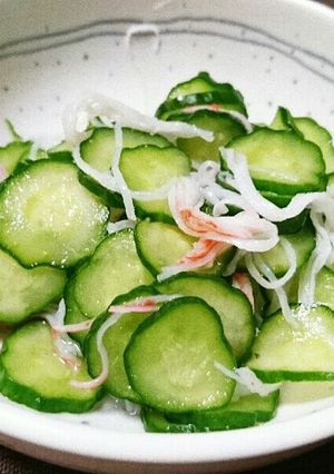 きゅうりとカニカマの酢の物＊生姜風味-レシピのメイン写真